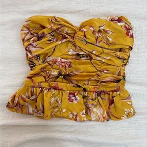 Satin Express Tube Top, sz XS